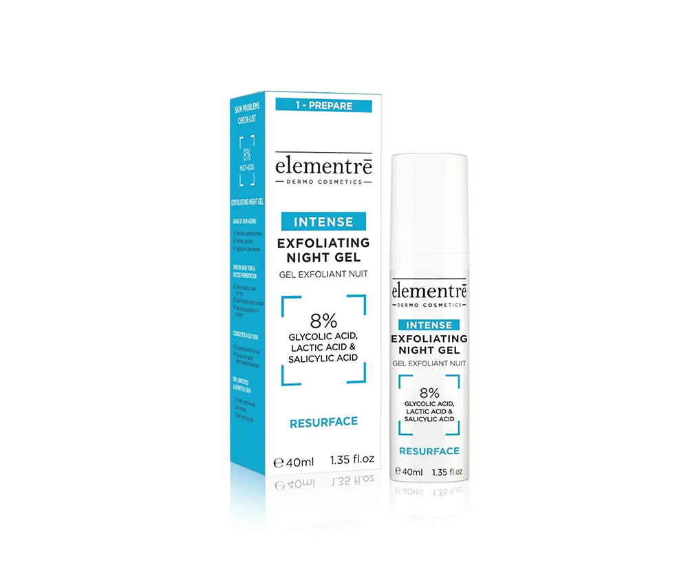 ELEMENTRE 8% EXFOLATING NIGHT GEL 40ML