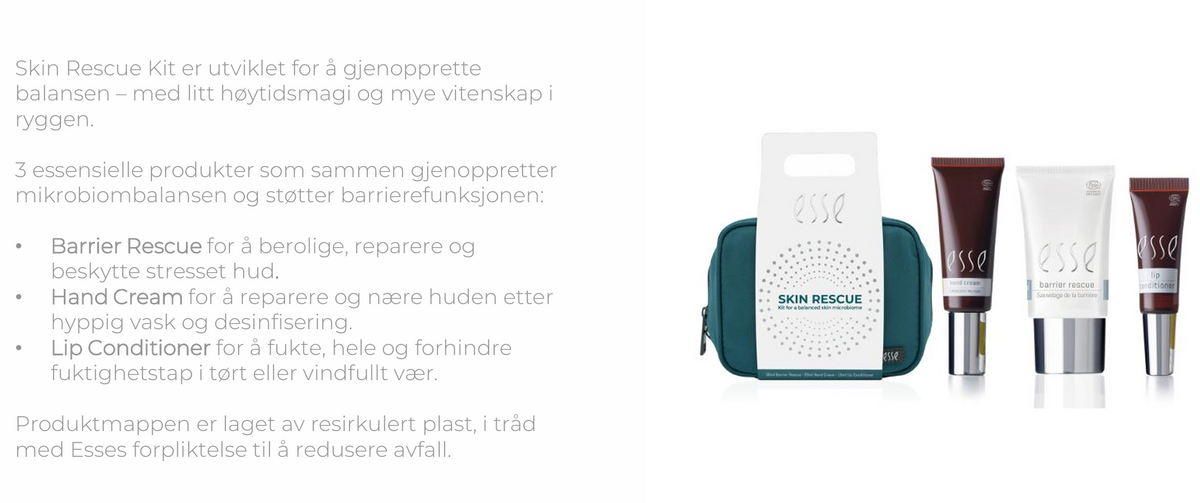 Esse Skin Rescue kit. Gave ved Esse handel over 2300kr